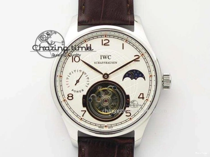 MIROTIME 0513 Portuguese Real PR Real Annual Calendar IW5035 YLF 1:1 Best Edition White Dial On Leather Strap A Refined 7243